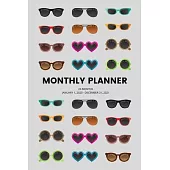 Monthly Planner: Sunglasses; 24 months; January 1, 2020 - December 31, 2021; 6
