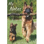 My notes: Puppy Notebook, Dog - Size 6