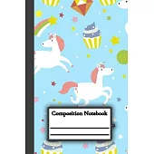 Composition Notebook: Unicorn Wide Ruled Journal for Boys Girls Kids Women Teens! Blank Wide Lined Journal for School and College Writing or