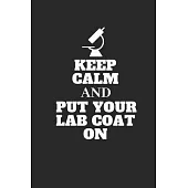 Keep calm and put your lab coat on: notebook for chemical students