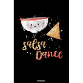 Salsa Dance: Liniertes Notizbuch A5 - Salsa Tanzen Notizheft I Tanzlehrer Spruch Chips Latin Salsero Tänzer Geschenk