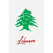 Lebanon: Cedar Tree Worn Look Cover 120 Page Lined Note Book