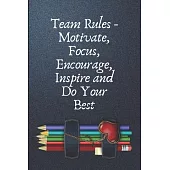 Team Rules: Team Rules Lined Notebook /Journal Gift,100 pages 6*/9*, Soft Cover, matte Cover