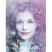 Fashion Sketchbook: The Book for Sketching Your Artistic Fashion Design Ideas. Including 2 Women Line Shapes (Silhouettes) to Help You Ske