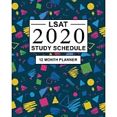 LSAT Study Schedule: 12 Month Planner for the Law School Admission Test (LSAT). Ideal for LSAT prep and Organising LSAT practice - Large (8