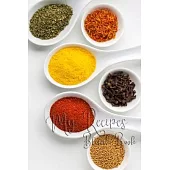 My Recipe Blank Book: 110 Pages, 6