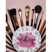 Makeup Face Charts Book: The Blank Workbook Paper Practice Face Charts For Professional Makeup Artists, Makeup Practice Book, MUA Gifts Cosmeto