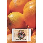 Weekly Meal Planner Shopping List and Recipes: Organizer for 40 Weeks - Fruits Collection - Oranges - 6