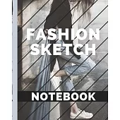Fashion Sketch Notebook: Budding Fashion Designer Journal - Fashion Sketchbook Female Figure Template - Design Styles - Build Your Hot Ticket P