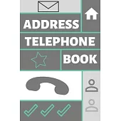 Address & Telephone Book: Organizer Contacts (6 x 9 in, 360 Contacts) - Record Addresses, Social Media, Telephone Numbers, Emails, Birthday & Ex