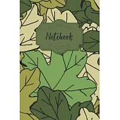 NoteBook: Composition Size Nature Ground Leaf Notebook, Lined Blank Journal, Notebook, Diary, College Ruled Use for Note Taking,