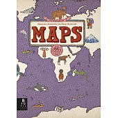 精緻手繪世界地圖 MAPS Purple Edition