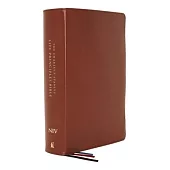 Niv, Charles F. Stanley Life Principles Bible, 2nd Edition, Genuine Leather, Brown, Thumb Indexed, Comfort Print: Holy Bible, New International Versio