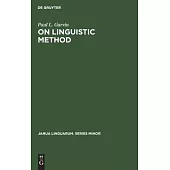 On Linguistic Method: Selected Papers