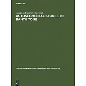 Autosegmental Studies in Bantu Tone