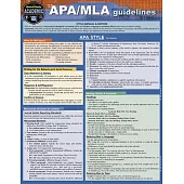 Apa/MLA Guidelines - 7th/8th Editions: A Quickstudy Laminated Reference Guide