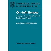 On Definiteness: A Study with Special Reference to English and Finnish
