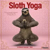 Sloth Yoga 2022 Mini Wall Calendar