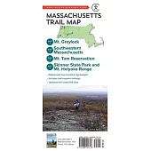 Massachusetts Trail Map: Mt. Greylock, Southwestern Massachusetts, Mt. Tom Reservation, and Skinner State Park and Mt. Holyoke Range