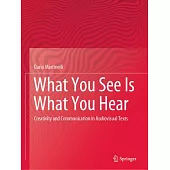 What You See Is What You Hear: Creativity and Communication in Audiovisual Texts