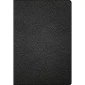 NASB Super Giant Print Reference Bible, Black Genuine Leather