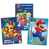 超級瑪利歐Super Mario閱讀遊戲套組(3本合售)