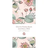 Church Pocket Book and Diary 2022 Pink Flowers