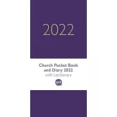 Church Pocket Book and Diary 2022 Soft-Tone Purple