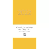 Church Pocket Book and Diary 2022 Soft-Tone Yellow