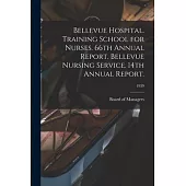 Bellevue Hospital. Training School for Nurses. 66th Annual Report. Bellevue Nursing Service. 14th Annual Report.; 1939