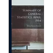 Summary of General Statistics. April 1954