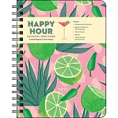 Happy Hour 12-Month 2023 Monthly/Weekly Deluxe Planner Calendar: Cocktail Recipes for Every Season