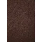 CSB Large Print Thinline Bible, Holman Handcrafted Collection, Brown Premium Goatskin