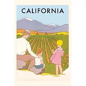 Vintage Journal California Travel Poster