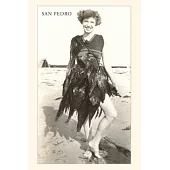 Vintage Journal Woman Wrapped in Seaweed