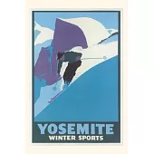Vintage Journal Travel Poster for Yosemite Winter Sports