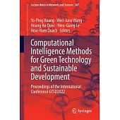 Computational Intelligence Methods for Green Technology and Sustainable Development: Proceedings of the International Conference Gtsd2022