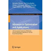 Advances in Optimization and Applications: 13th International Conference, Optima 2022, Petrovac, Montenegro, September 26-30, 2022, Revised Selected P