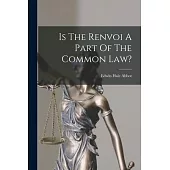 Is The Renvoi A Part Of The Common Law?