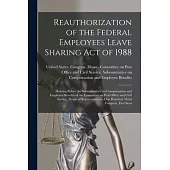 Reauthorization of the Federal Employees Leave Sharing Act of 1988: Hearing Before the Subcommittee on Compensation and Employee Benefits of the Commi