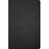 CSB Personal Size Giant Print Bible, Black Genuine Leather