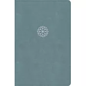 CSB Personal Size Giant Print Bible, Earthen Teal Leathertouch