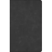 CSB Single-Column Personal Size Bible, Holman Handcrafted Collection, Premium Marbled Slate Calfskin