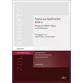 Syntax Aus Saarbrucker Sicht 5: Beitrage Der Sardis-Tagung Zur Dialektsyntax