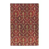 Paperblanks Red Velvet Softcover Flexi Mini Lined Elastic Band Closure 208 Pg 80 GSM