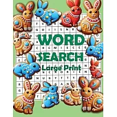 Large Print Word Search: Easy Senior Words Finder Puzzle Find Book Big Fortune Crossword for Adults