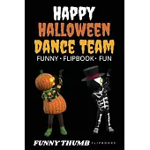 Happy Halloween Dance Team Funny Flipbook: Jack-o-lantern and Skeleton Dancing Animation Flipbook