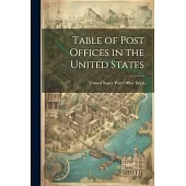 Table of Post Offices in the United States