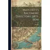 Matchett’s Baltimore Directory (1833-1834): 1833-1834