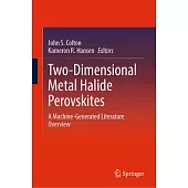 Two-Dimensional Metal Halide Perovskites: A Machine-Generated Literature Overview